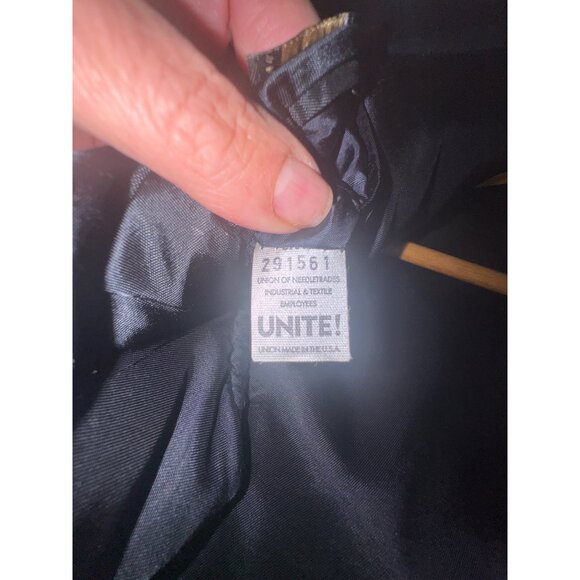 Hart Schaffner Marx Navy Gold Button Sports Coat Jacket Blazer 48R Old Money - Picture 8 of 11